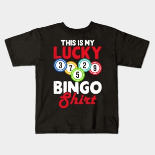 This Is My Lucky Bingo Shirt T shirt For Women Kids T-Shirt